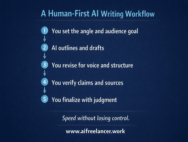 human-first ai writing workflow