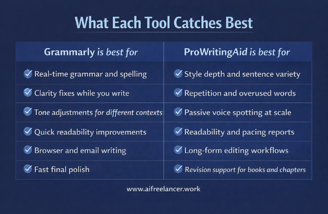 what each tool catches best
