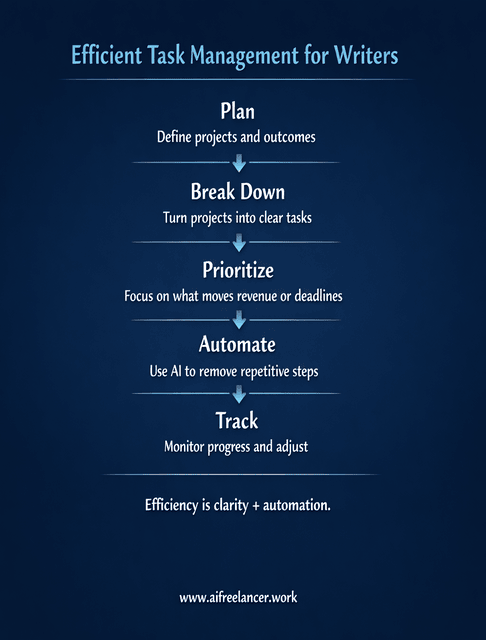 efficient task management for writers