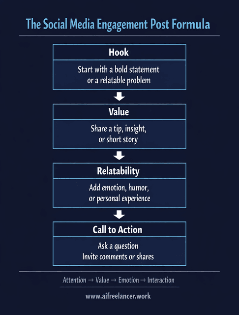 social media engagement post formula