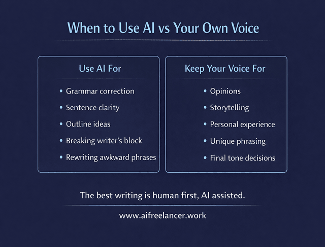 AI vs your own voice