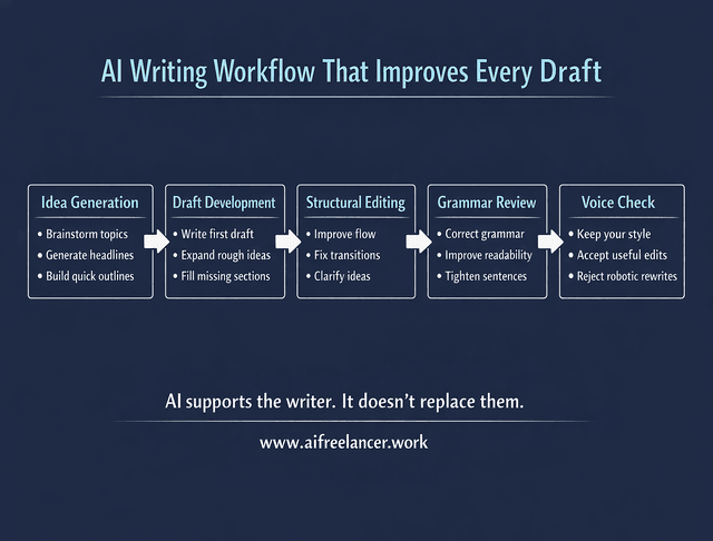 AI writing workflow