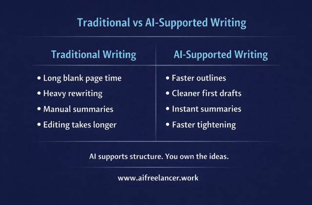 traditionaal vs ai-supporter writing