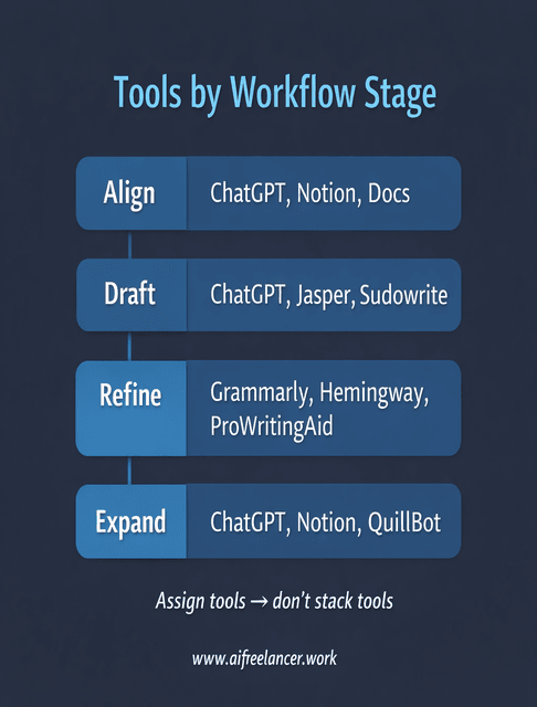 tools by workflow stage