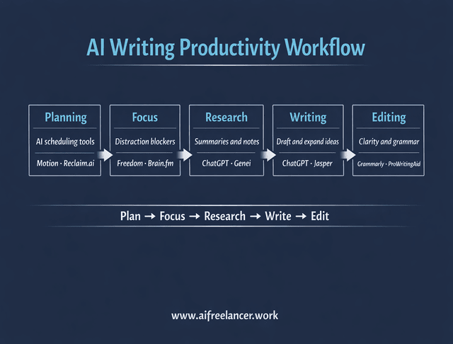 ai writing productivity workflow