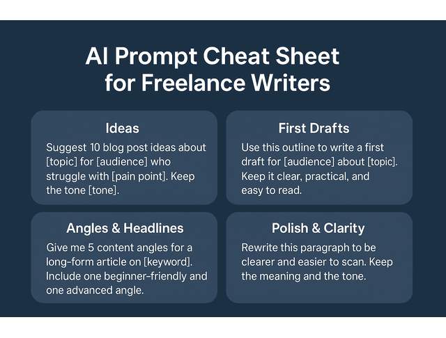 ai content prompt cheat sheet