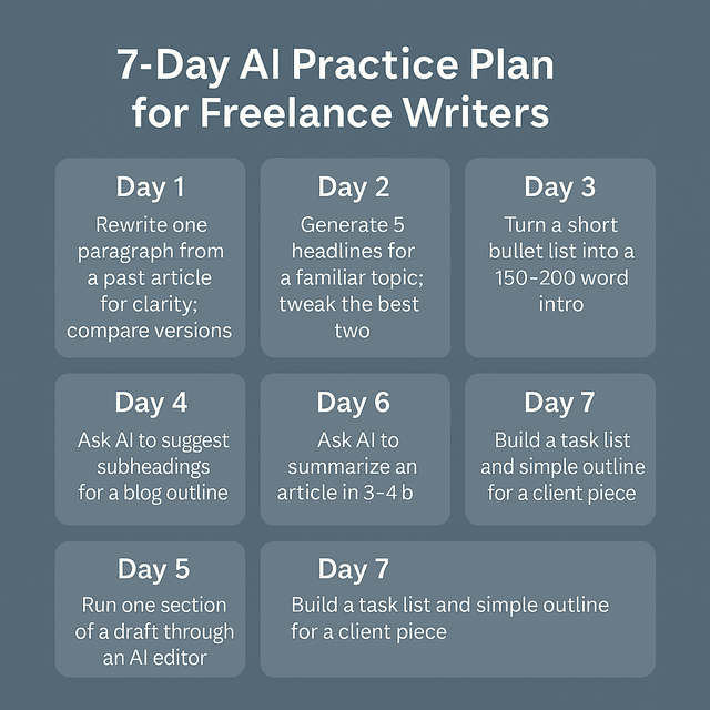 ai practice writing plan