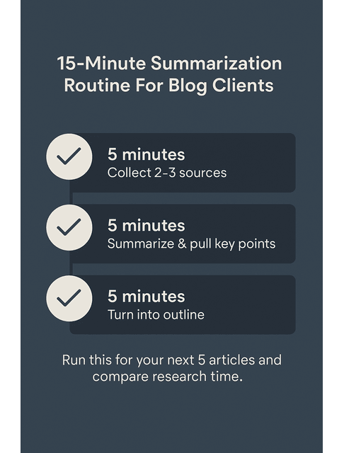 summarization routine
