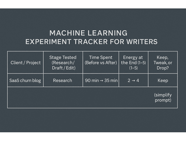 machine learning experiment tracker