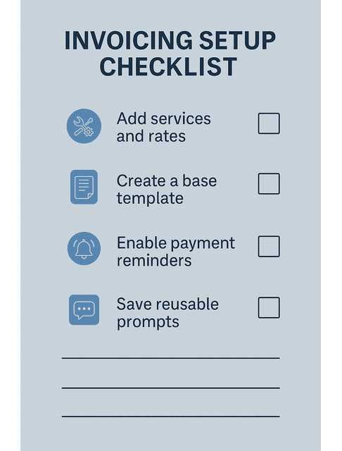 invoicing setup