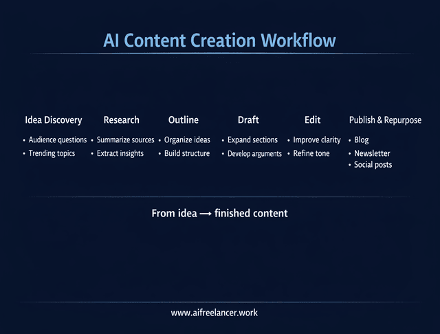ai content creation workflow