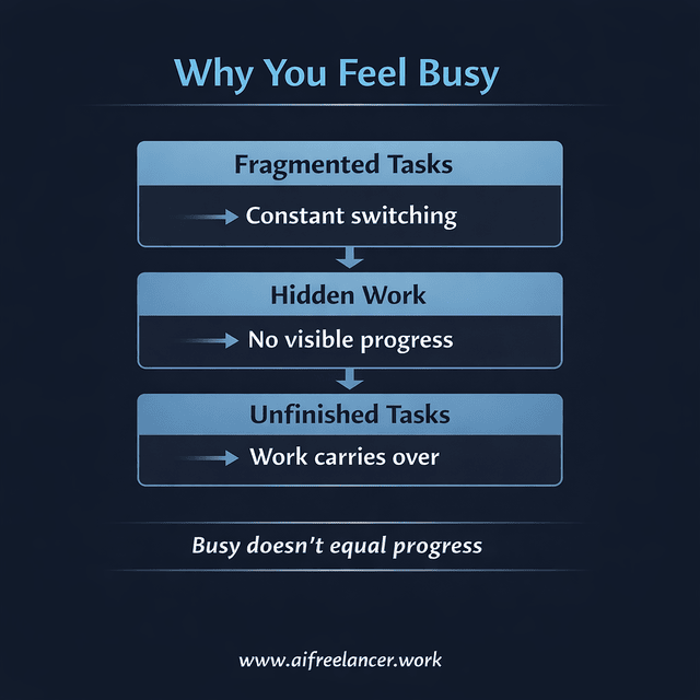 why you feel busy but not productive