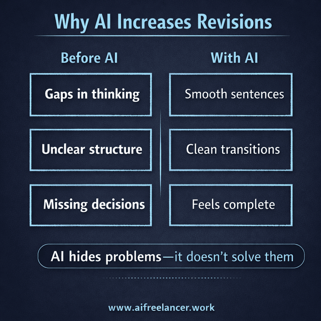 why ai increases revisions