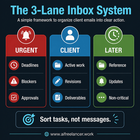 how to organize client emails