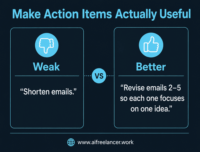 meeting notes action items