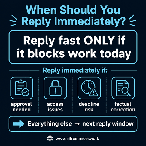 when to reply immediately