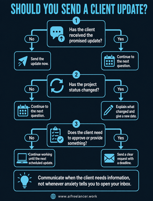 should you send a client update